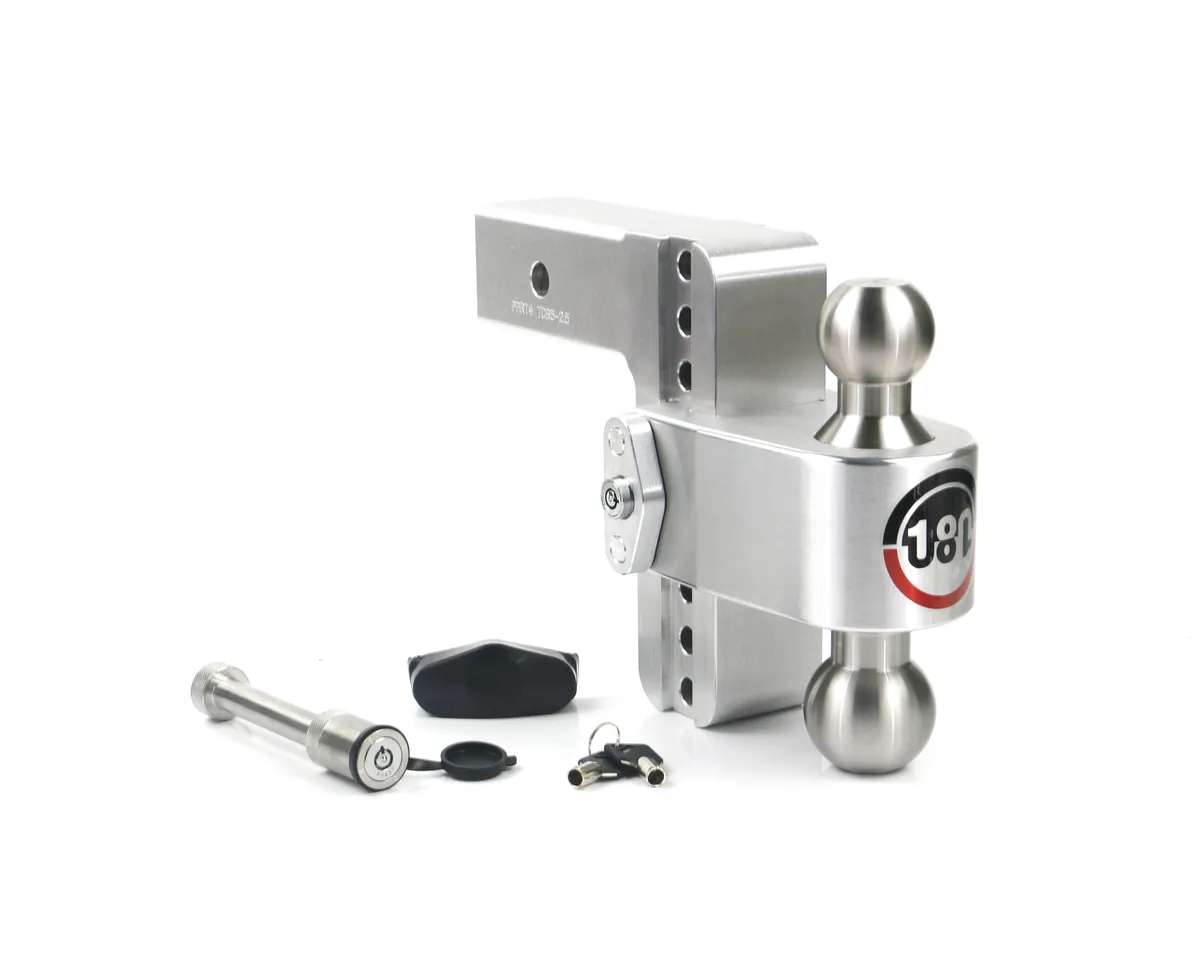 180 Hitch Stainless Steel 6in Drop Hitch With 2.5in Shank (10k/18.5k Grwr) Withws05 Keyed Alike product image