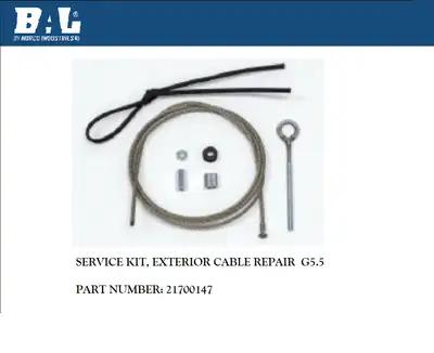 BAL RV Cable Repair Kit Exterior Exact Slide g5 & G5.5