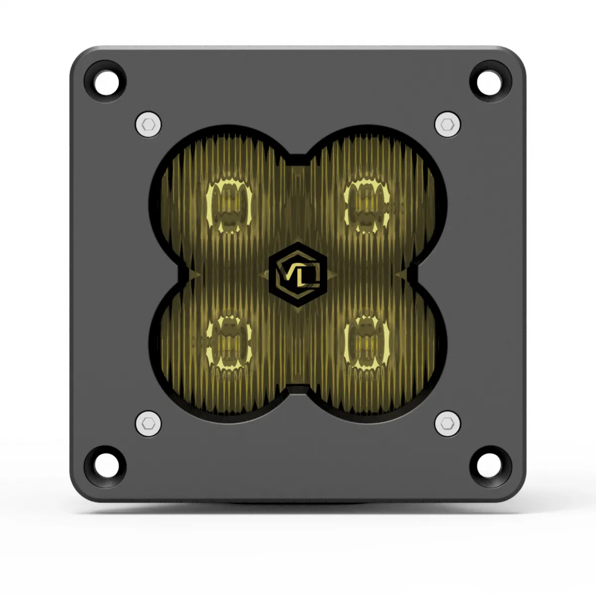 Fng 3 rr SAE 3 Inch Backlit Driving Light Pods Yellow Flush Mount Dot/Sae Pair Vivid Lumen product image