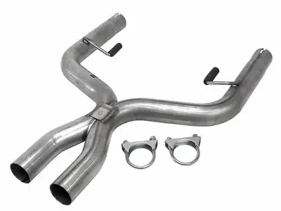 Pypes Performance exhaust Exhaust X-Pipe Kit Intermediate Pipe 05-10 Mustang V6 2.5 in Hardware Incl Natural 409 Stainless Steel Pypes Exhaust