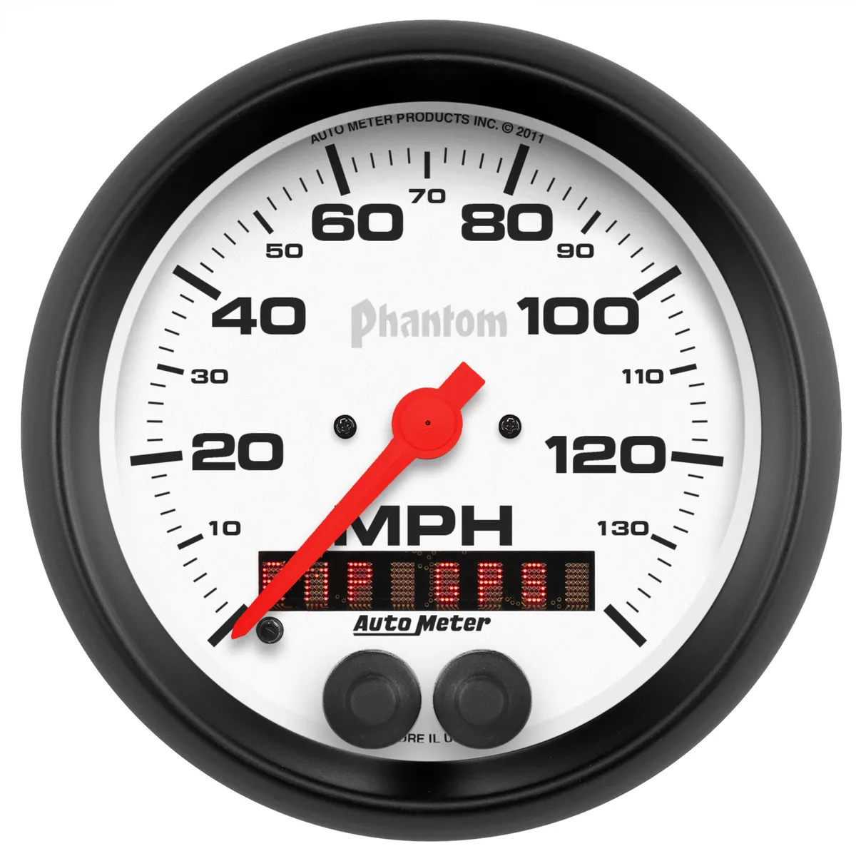 Gauge, Speedometer, 3 3/8", 140mph, GPS, Phantom product image
