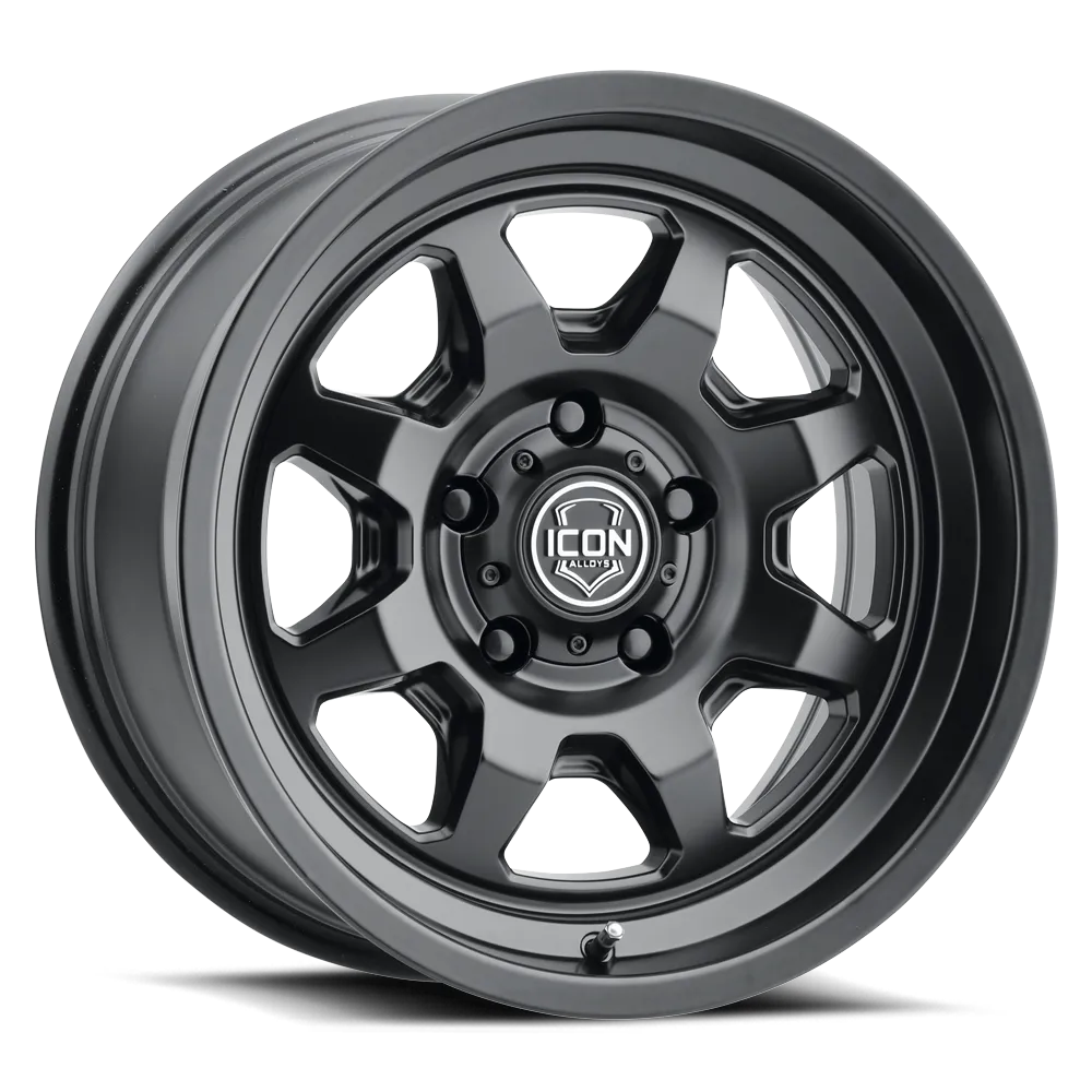 ICON Alloys Nuevo, Satin Black, 17 x 8.5 / 5 x 5, -6mm Offset, 4.5" BS product image