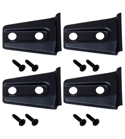 Kentrol Jeep JK Door Hinge Overlays 4 Pieces 2 Door 07-18 Wrangler JK Textured Black Kentrol