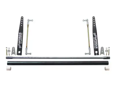 Rock Jock Antirock Sway Bar Kit Universal 32 Inch Bar 18 Inch Steel Arms RockJock 4x4