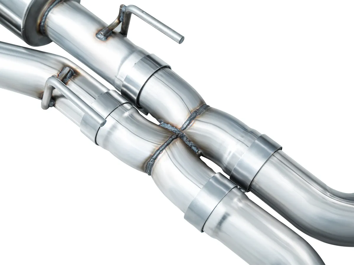 AWE Touring Edition Exhaust for Ford Explorer ST - Chrome Silver Tips product image
