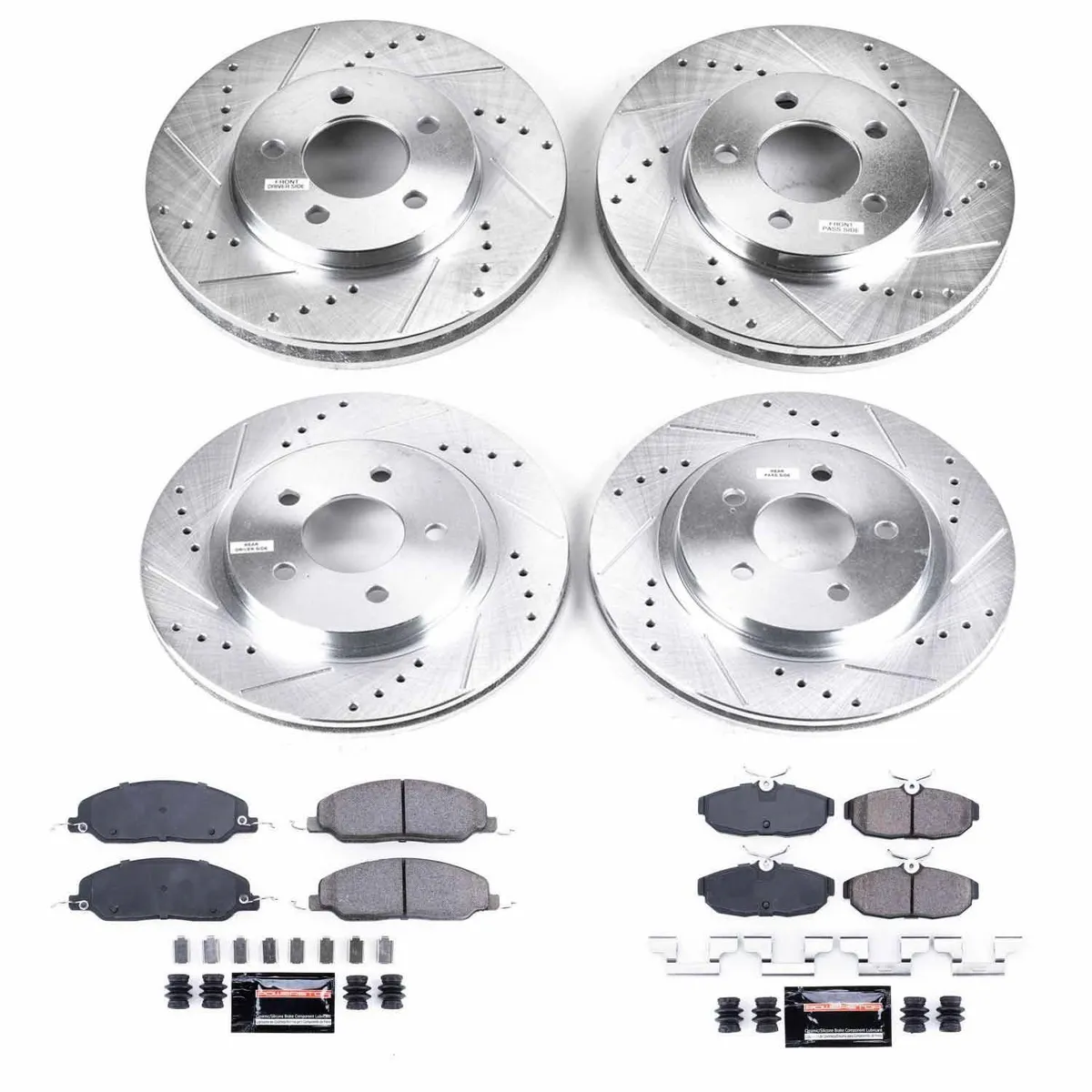 Z23 Evolution Sport Upgrade Kit: Drilled/Slotted Rotors; Carbon-Fiber Ceramic Pads W/Hardware product image
