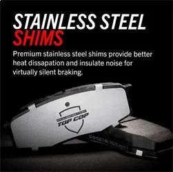 Z37 Top Cop Carbon-Fiber Ceramic Brake Pads W/Hardware product image