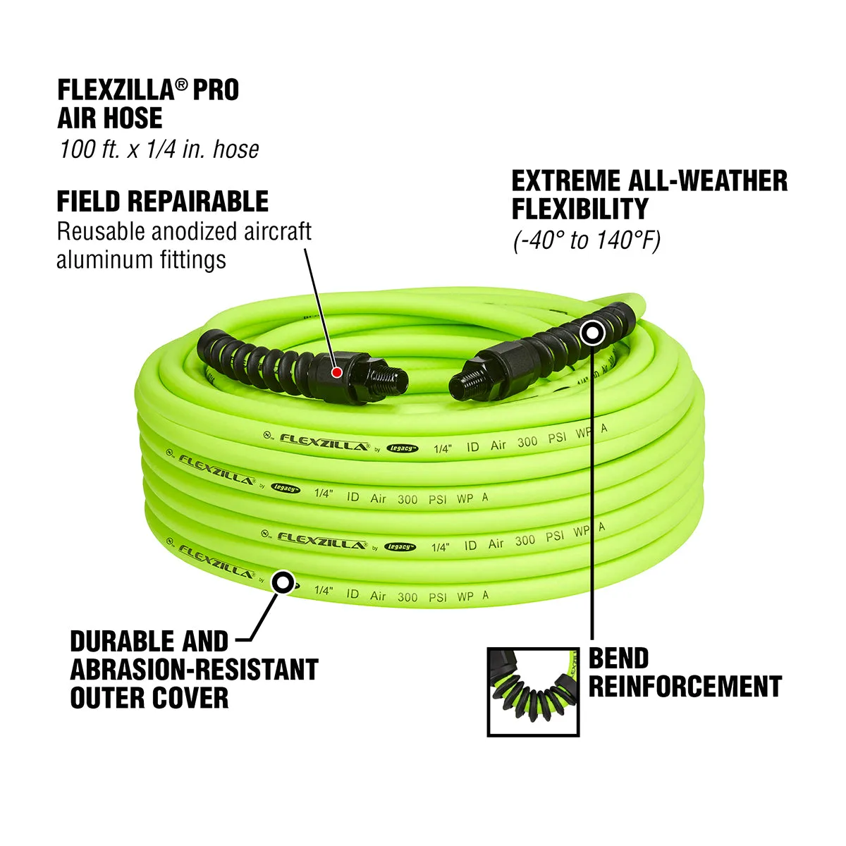 Fzp Air Hose 3/8in 50ft 1/4mnpt product image