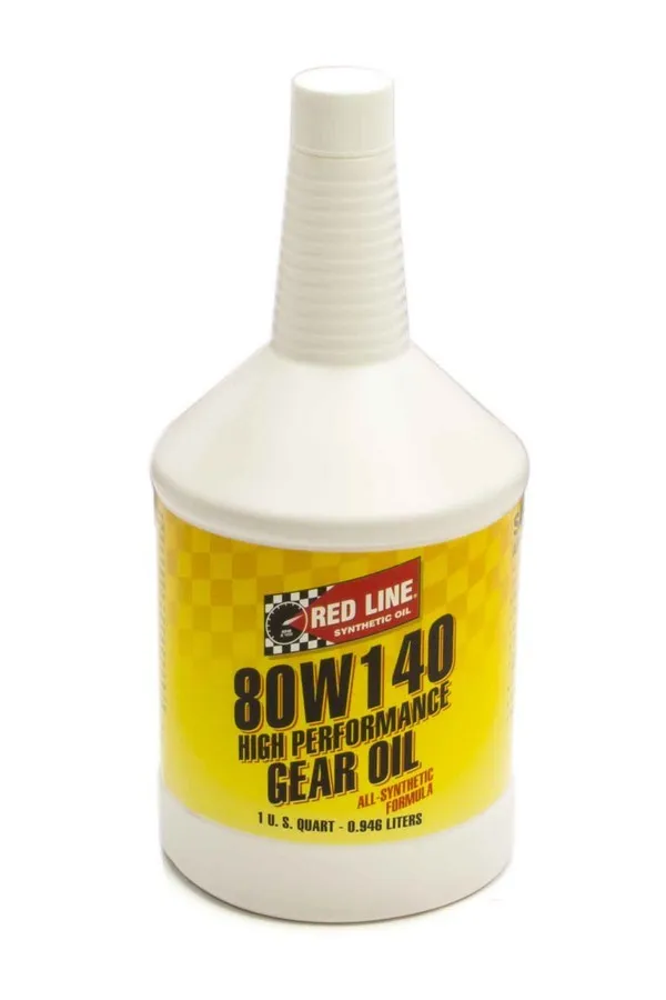 Red Line Oil 80W140 Gear Oil Synthetic GL-5 Differential Gear Oil 1 Quart Red Line Oil
