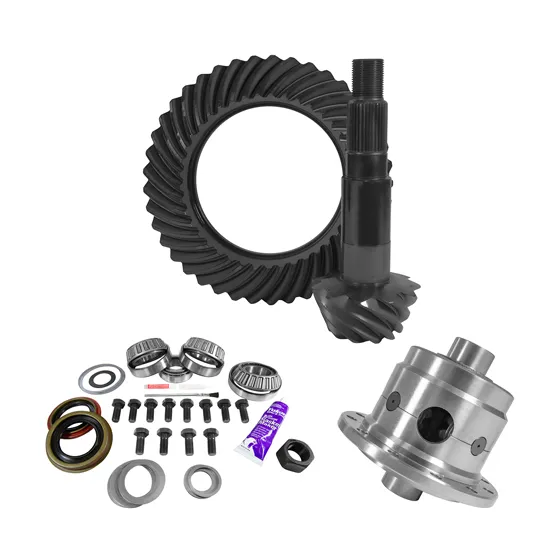 Yukon Gear and Axle 11.25 Inch Dana 80 Thin 3.73 Rear Ring & Pinion, Install Kit, 35 Spline Posi, 4.375 Inch USA Standard