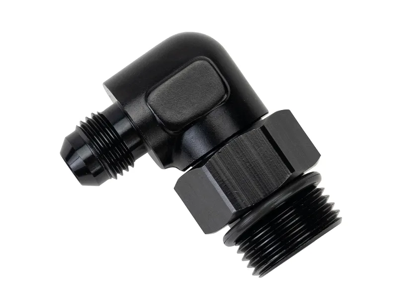 Aluminum Swivel Fitting 90° 7/8-14 UNF x -6AN Male product image