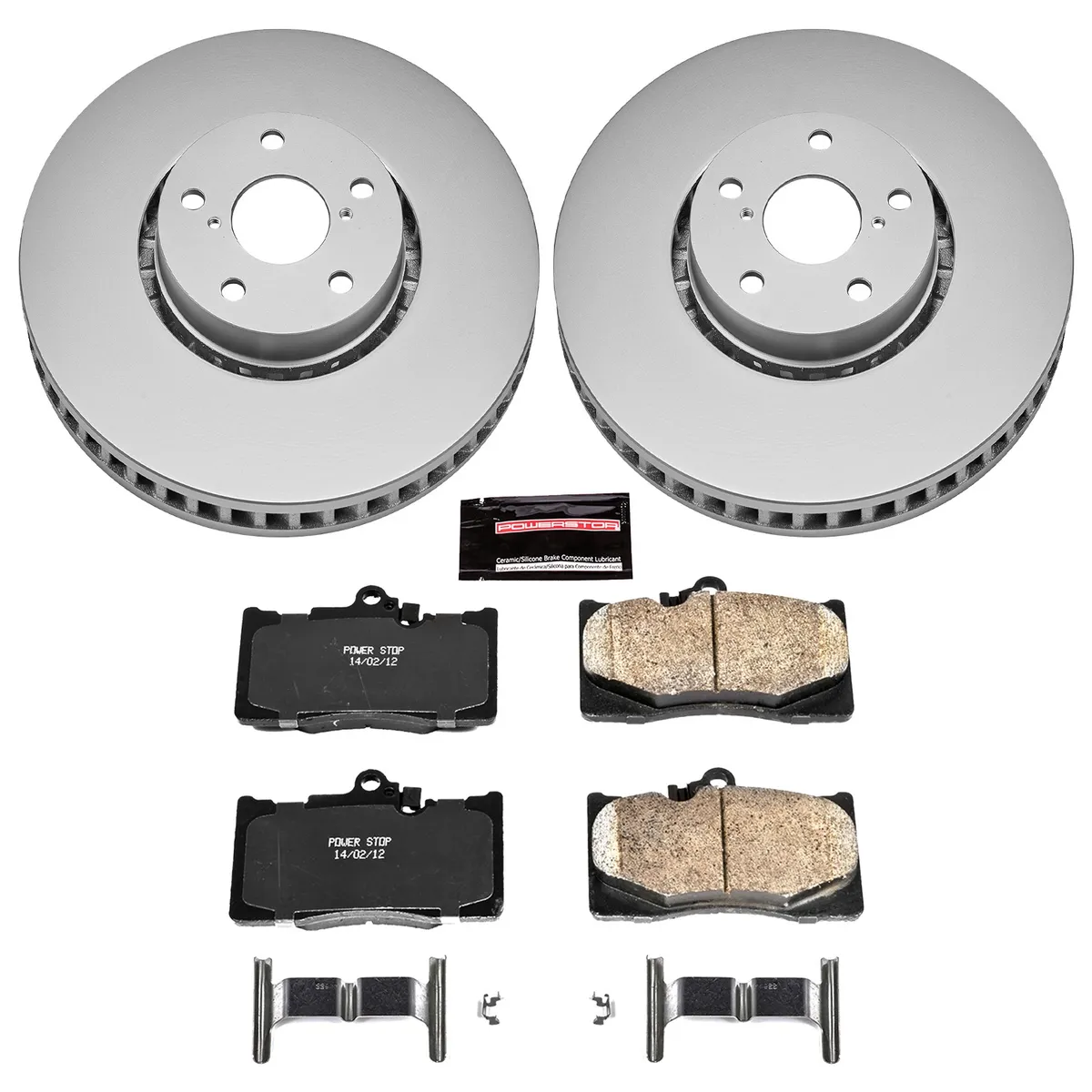 Z17 Geomet Coated Rotor Kit: Genuine Geomet Fully Coated Rotors; Ceramic Pads W/Hardware product image