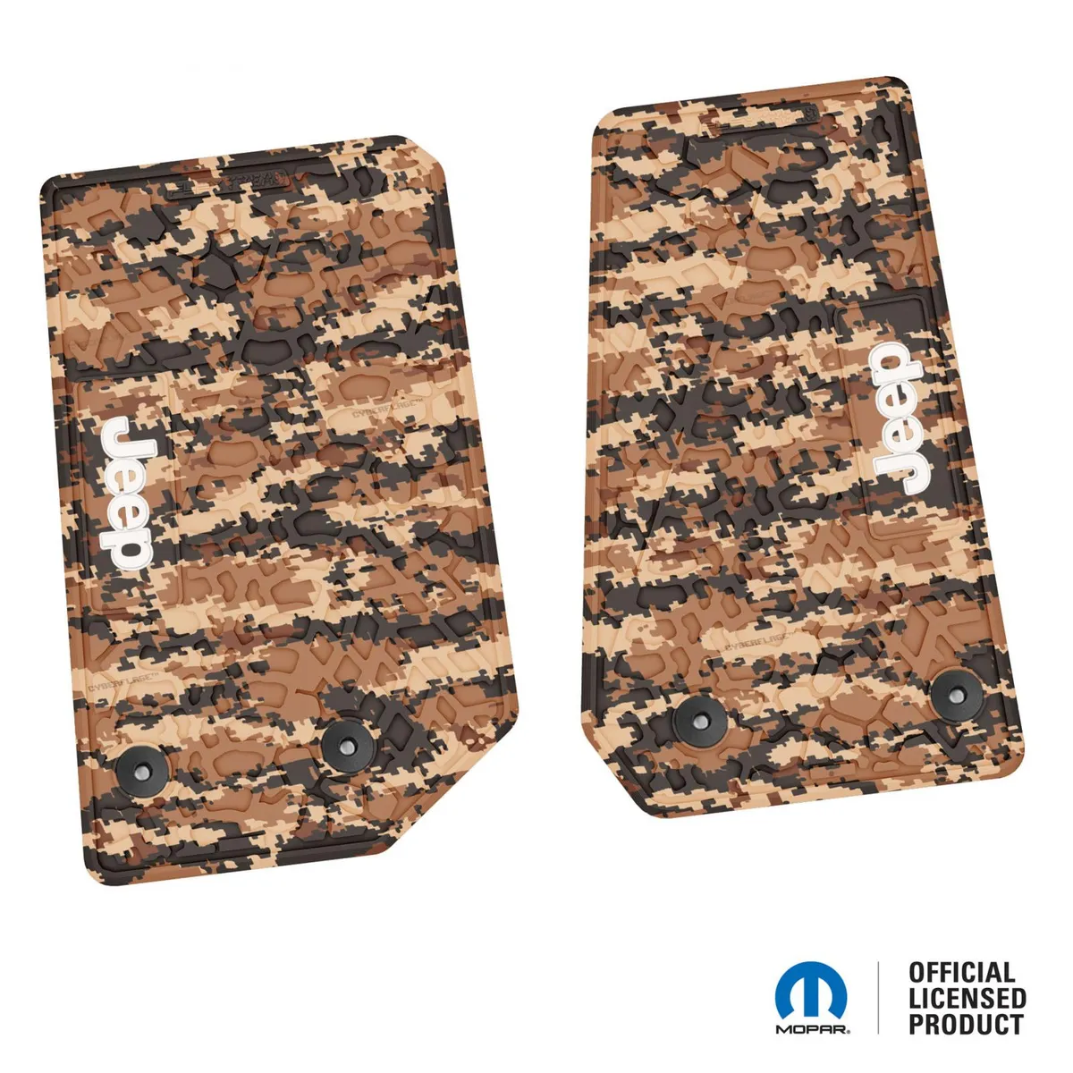 14-18 Jeep JK 2 Dr Front -Tire Tread/Scorched Earth Scene w/ JEEP Insert - Black w/ Lime Insert product image