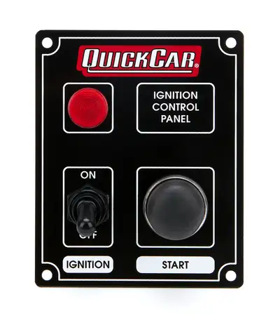 Quickcar Racing Products Ignition Panel Black w/ Lights