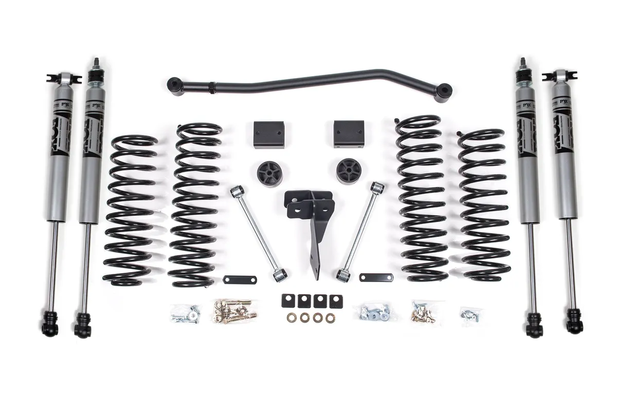 Zone Offroad 2007-2015 Jeep Wrangler (JK) 4dr 4 Suspension Lift Kit - Front Coils Rear Coils - Fox 2.0 Adventure Series Shocks