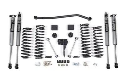 Zone Offroad 2007-2015 Jeep Wrangler (JK) 4dr 4 Suspension Lift Kit - Front Coils Rear Coils - Fox 2.0 Adventure Series Shocks