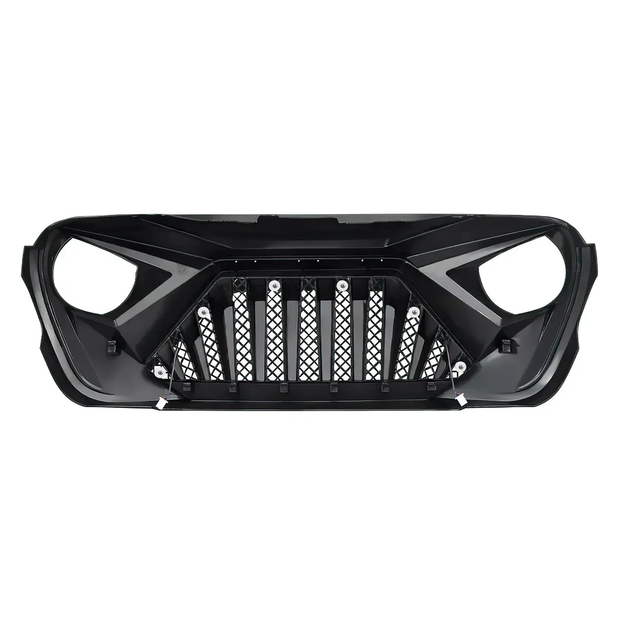 Goliath Grille W/ LED DRL and Turn Signals - White & Black For 18+ Jeep Wrangler JL & Gladiator JT | In Stock On Apr 30 product image