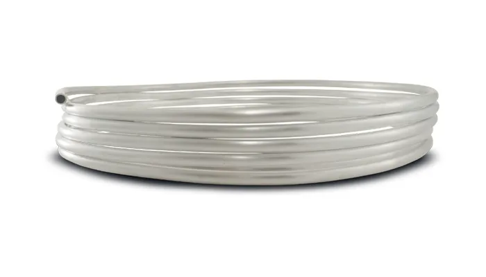 Aluminum Hard Line; 0.5 in. Tube OD; 1.2mm Wall Thickness; 25 ft. Spool Length; Aluminum; product image