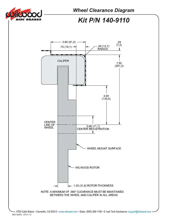 2005 - 2014 Ford Forged Narrow Superlite 6R Big Brake Front Brake Kit (Hat) - 140-9110 product image