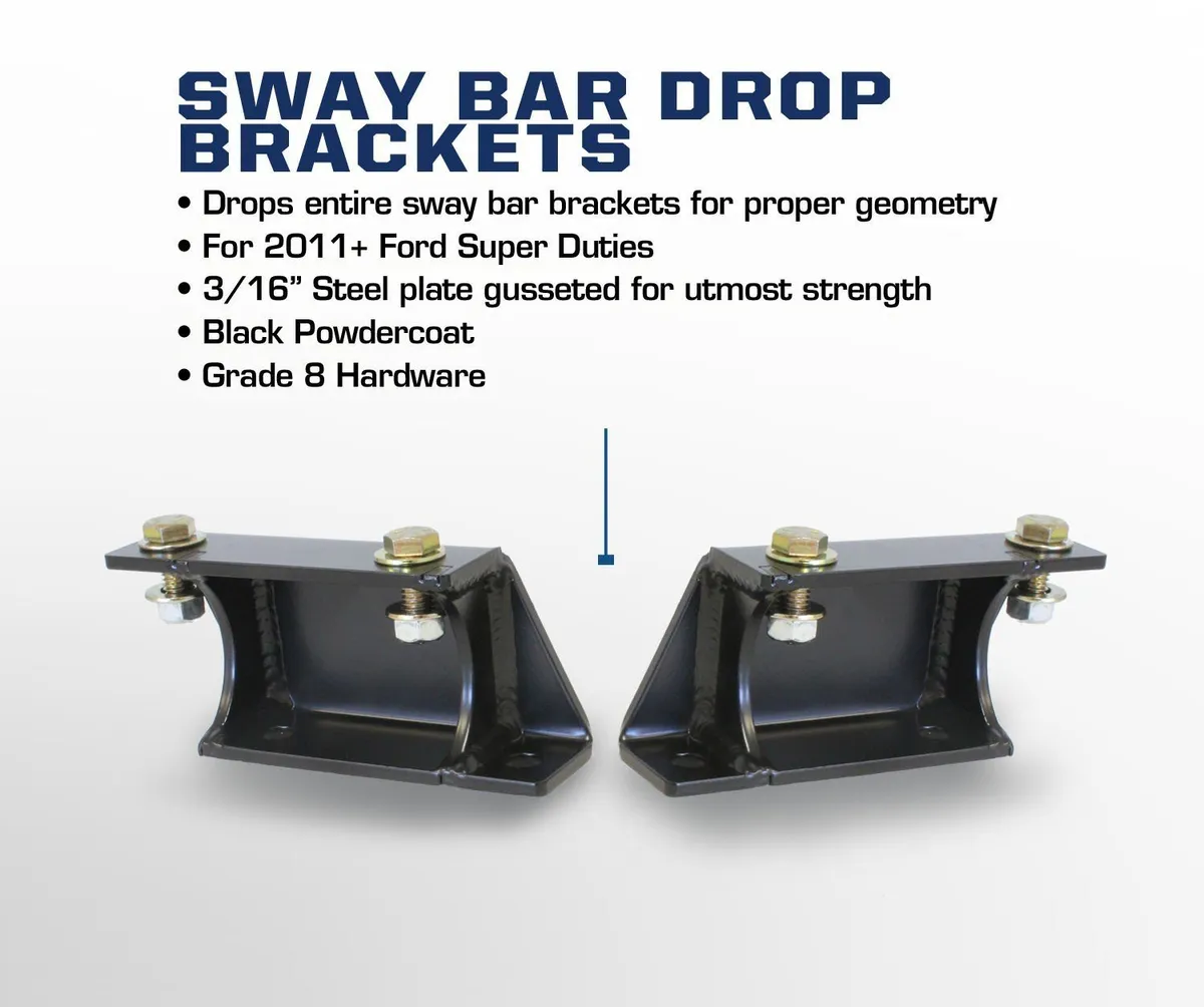 1116 F250/350 4x4 Stock Sway Bar Frame Drop Bracket4.5in Lift product image