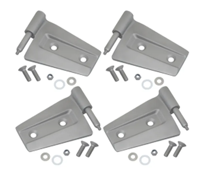 Jeep JK Door Hinge Set 4 Pieces 2 Door 07-18 Wrangler JK Bare Grey Kentrol product image