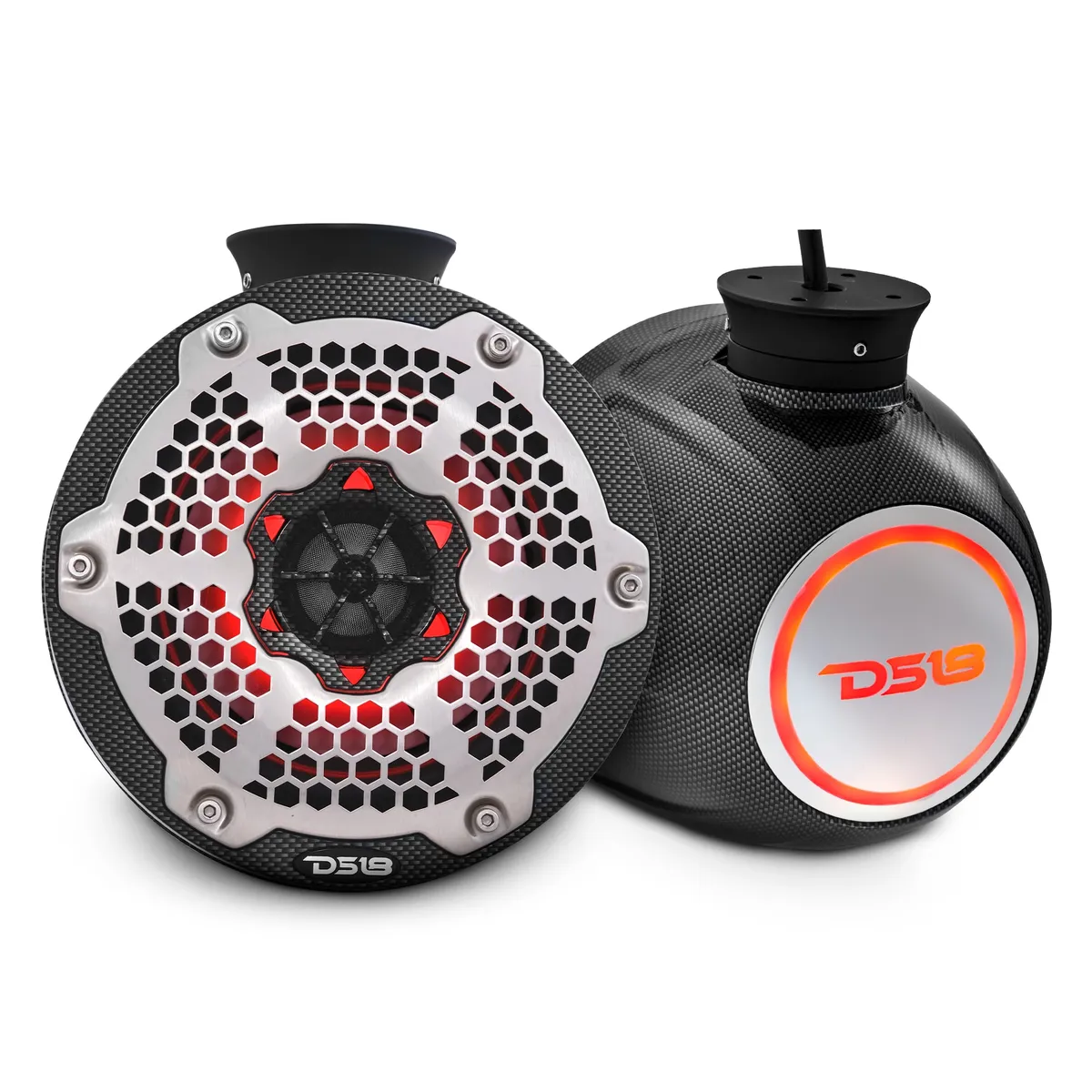 Nxl 6.5" Pod 300w Speaker With Integrated RGB LED Lights (Pair) - Perfect For Jet Skis product image