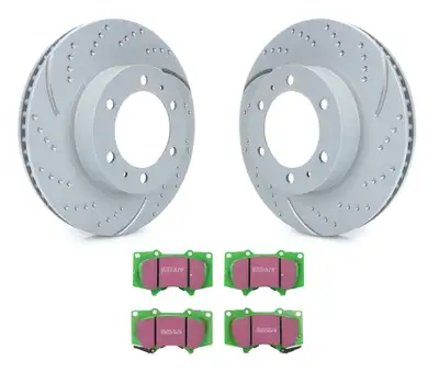 EBC Brakes S3 Front Kits Greenstuff 6000 and GD Rotors Truck AND SUV type Save 15 over cost of buying separate parts with this quality pad and rotor kit which includes pads rotors and caliper lube. If you desire a modest brake improvement for normal speeds on any