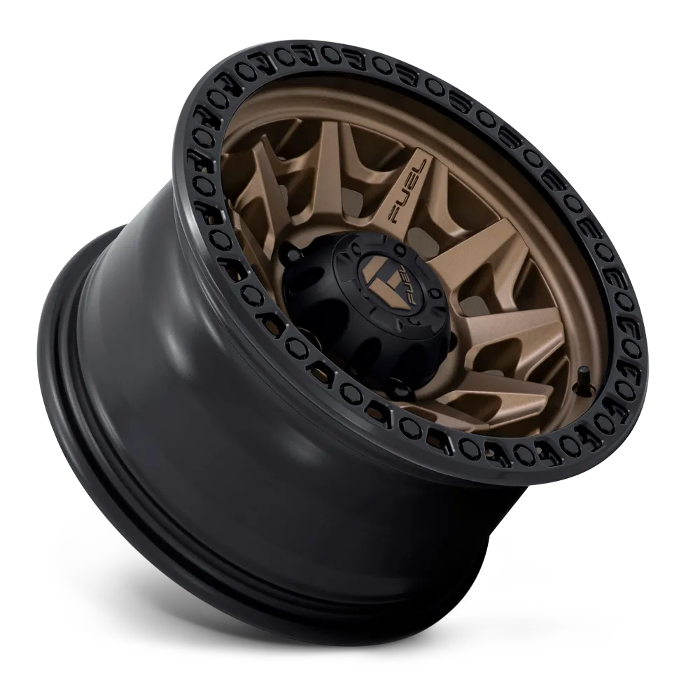 Fuel Off-Road Aluminum Wheels 17X9 Covert D696 5 On 127 Matte Bronze Black Bead Ring 71.5 Bore -12 Offset Multi Spoke Fuel Off Road Wheels