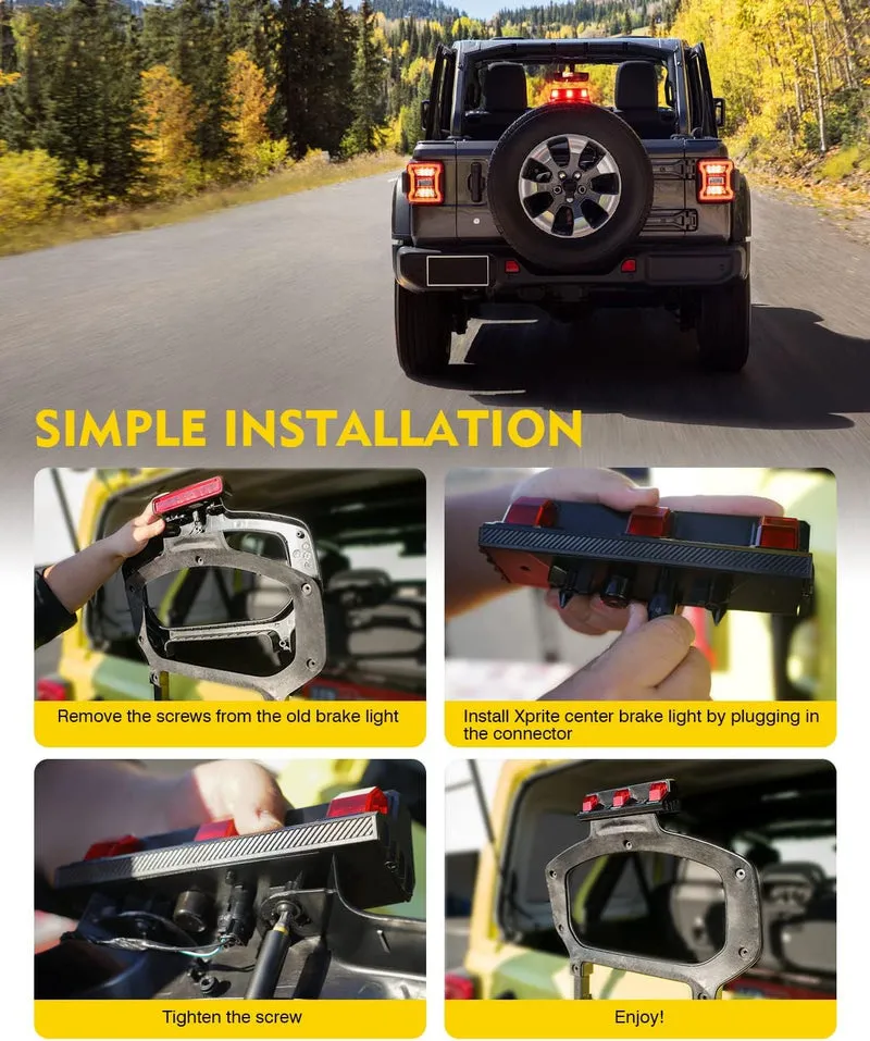 LED Third Brake Light for 2018+ Jeep Wrangler JL product image