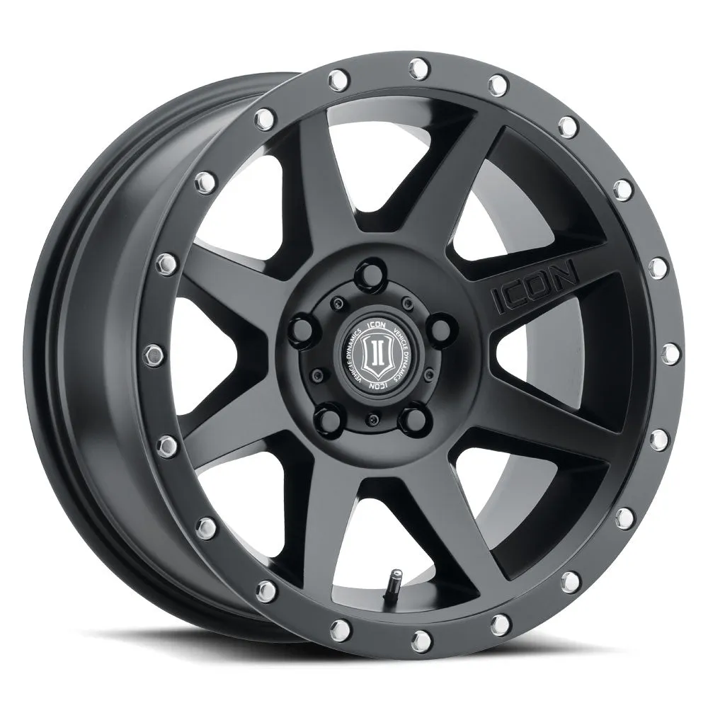 ICON Alloys Rebound, Satin Black, 20 x 9 / 6 x 135, 16mm Offset, 5.625" BS product image