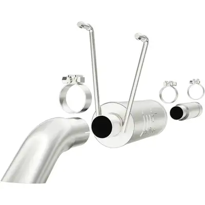 MagnaFlow Exhaust Products 09-14 Dodge Ram 1500 SC/QC/MC 5.7 Cat-Back System featuring 3in stainless steel piping and a 3in stainless steel Turn Down tip