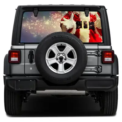 Under The Sun Inserts Santas Belly Rear Window Decal