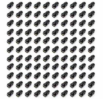 Gorilla Acorn Bulge Lug Nut 3/4" Hex 1/2"-20 Black Bulk 41188BC