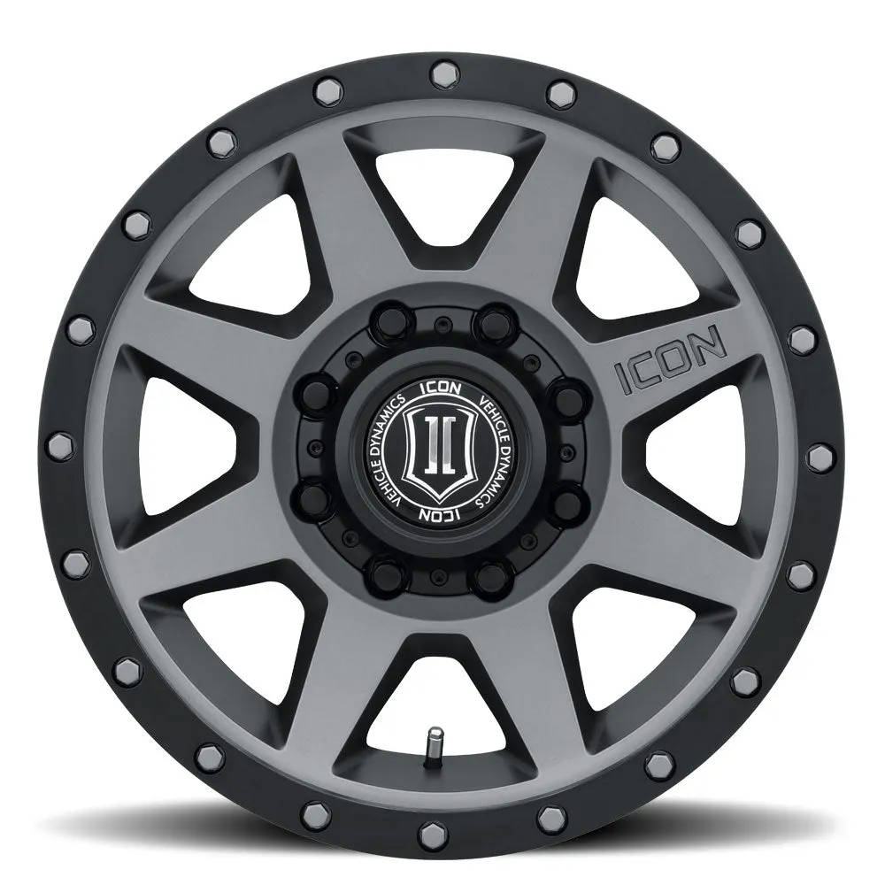 17 X 8.5 Rebound 8 X 6.5in 5.25inbp 13mm Offset Titanium product image
