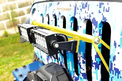 Steinjager Steinjäger Exterior Accessories Wrangler JK 2007-2018 Light Mounts Grill Brackets and Lights Lemon Peel
