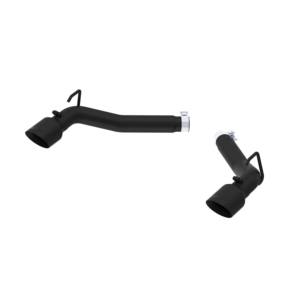Armor BLK Axle Back Exhaust System; 3 in.; Incl. Muffler Delete Pipe/Tailpipes/Hardware/4.5 in. OD Tips; Black Coated; product image