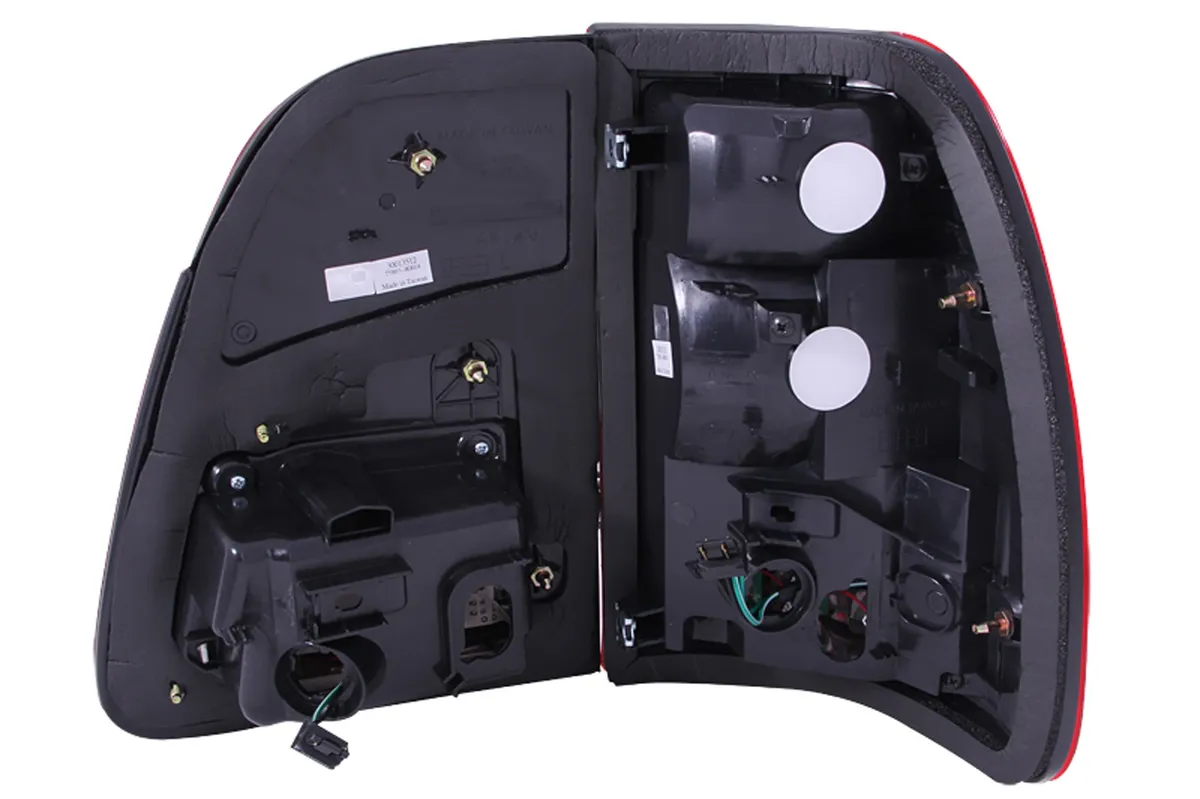 Toyota Land Cruiser Fj100 98-05 LED Tail Lights g2 Chrome Red/Clear Lens 2pc product image