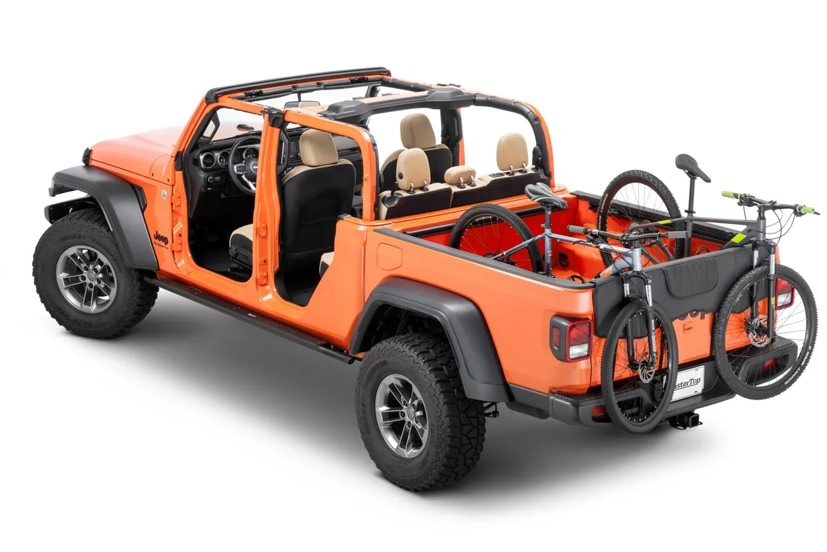 Tailgate Bike Pad 2020-2024 Jeep JT Gladiator Black Diamond MasterTop product image