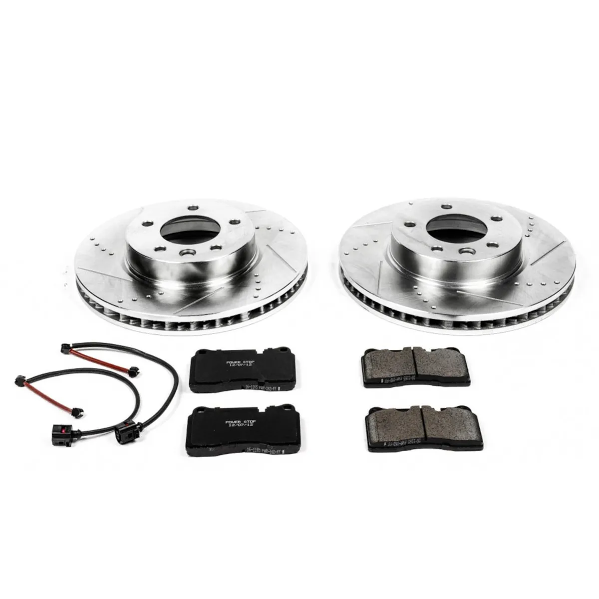 Z23 Evolution Sport Upgrade Kit: Drilled/Slotted Rotors; Carbon-Fiber Ceramic Pads W/Hardware; Pad Sensors product image