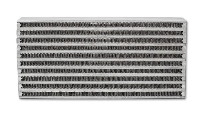 Vibrant Performance Universal Oil Cooler Core; 10 in. Core Width; 2 in. Core Thickness; 6 in. Height; 6061 Aluminum;
