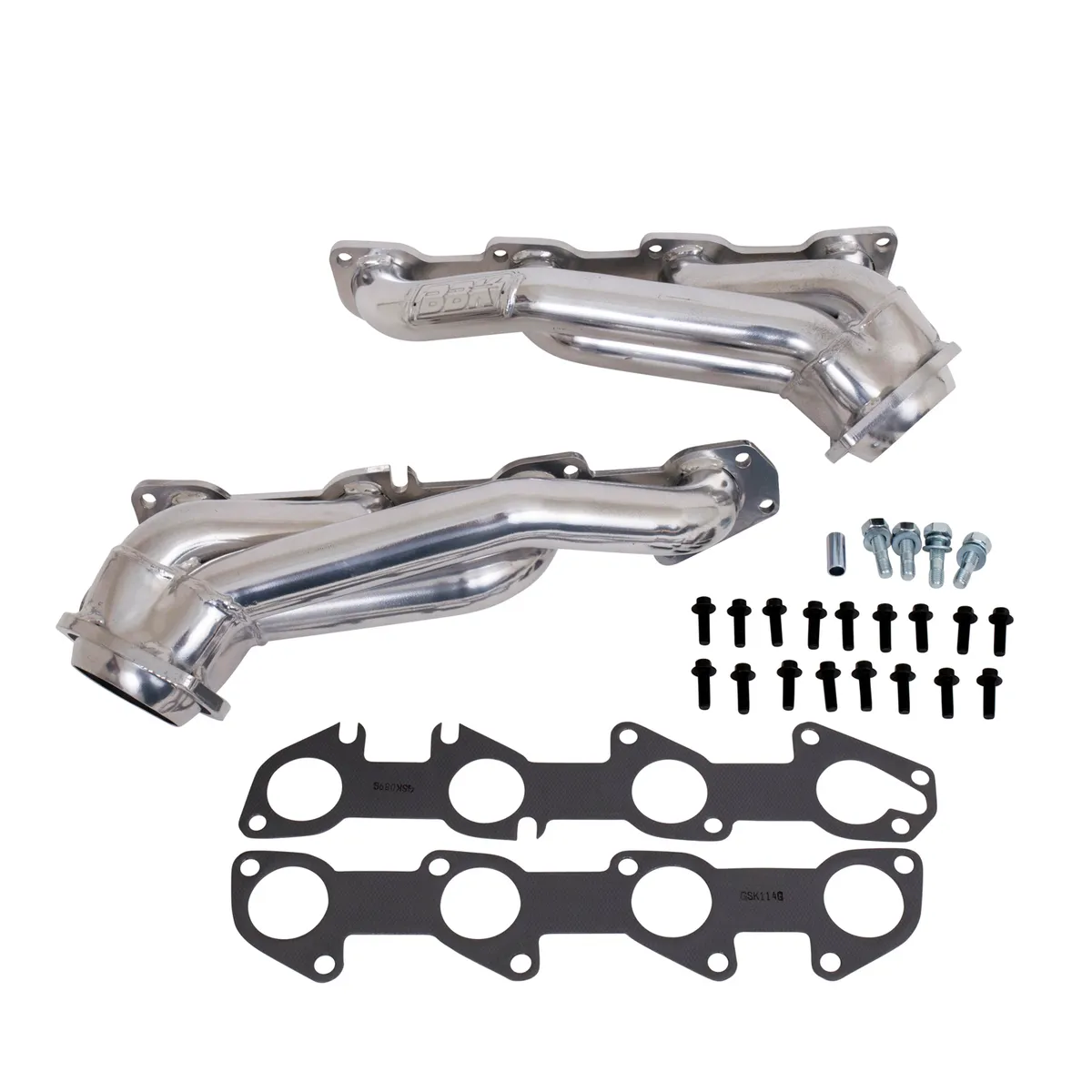 2005-2008 Dodge 5.7l Challenger Charger Hemi Cars 1-34 Shorty Headers Polished Silver Ceramic product image