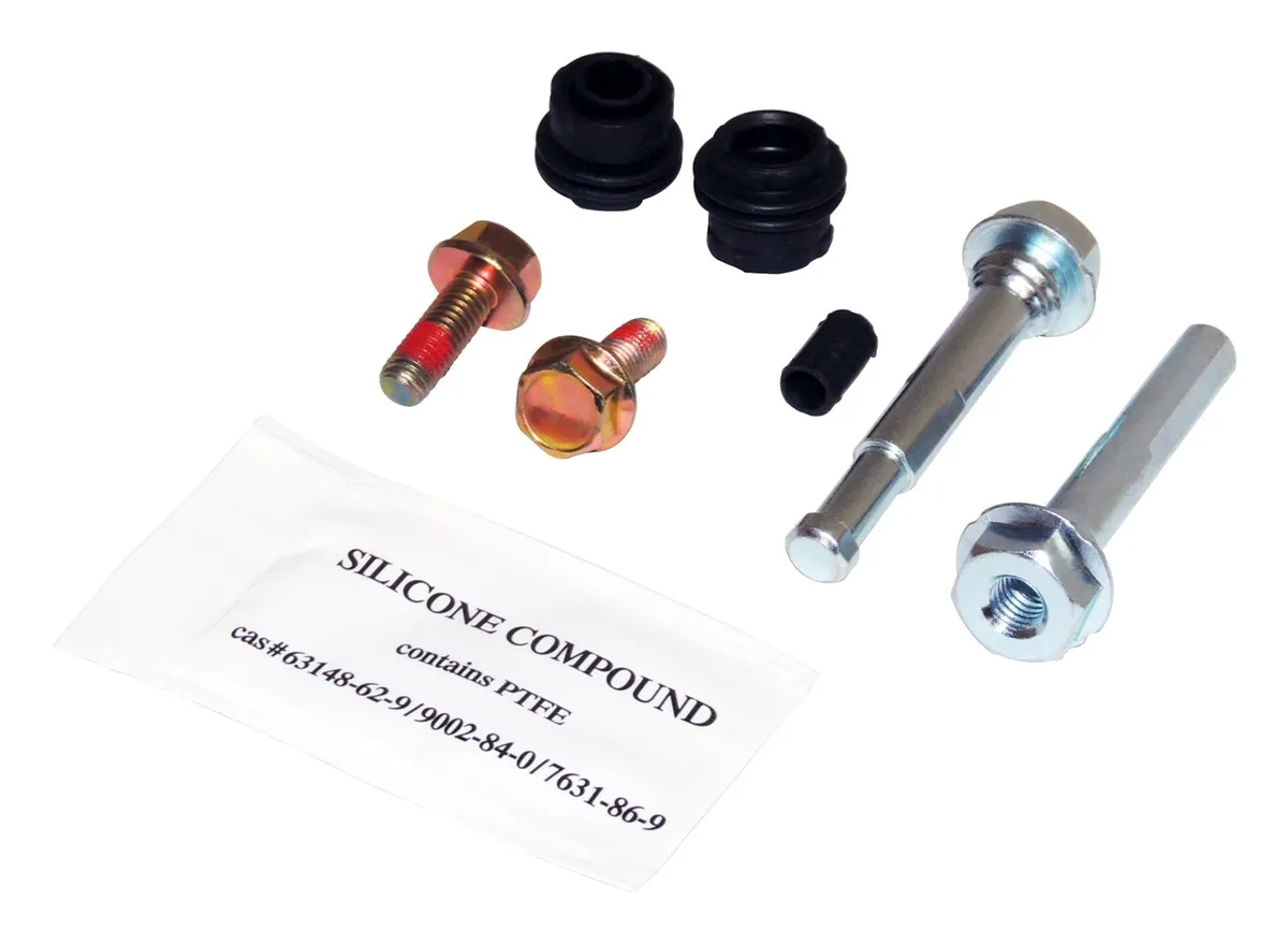 Crown Automotive Jeep Replacement Brake Caliper Pin Kit; Rear; Incl. 2 Pins; 2 Boots; 2 Bolts; Grease;