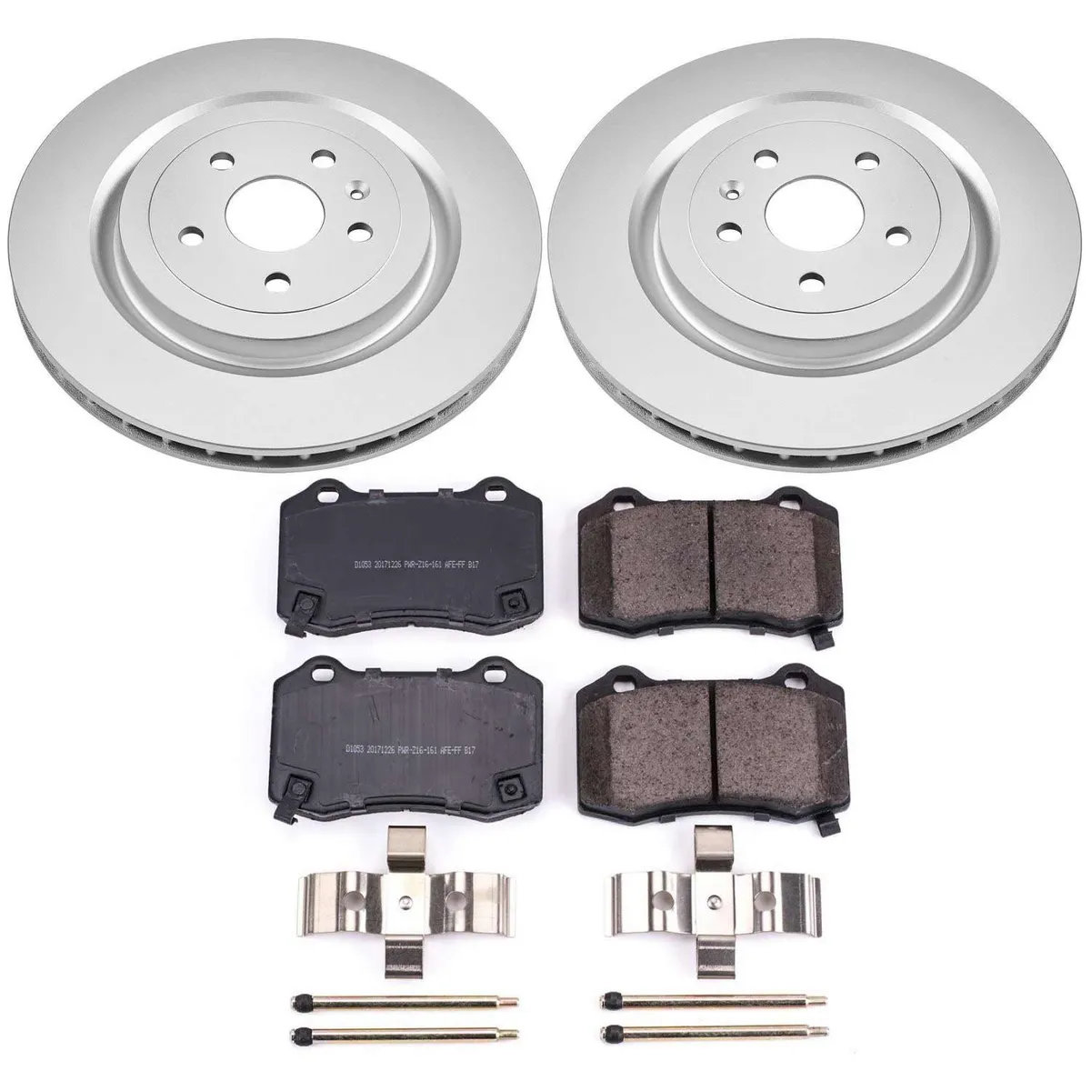 Z17 Geomet Coated Rotor Kit: Genuine Geomet Fully Coated Rotors; Ceramic Pads W/Hardware product image