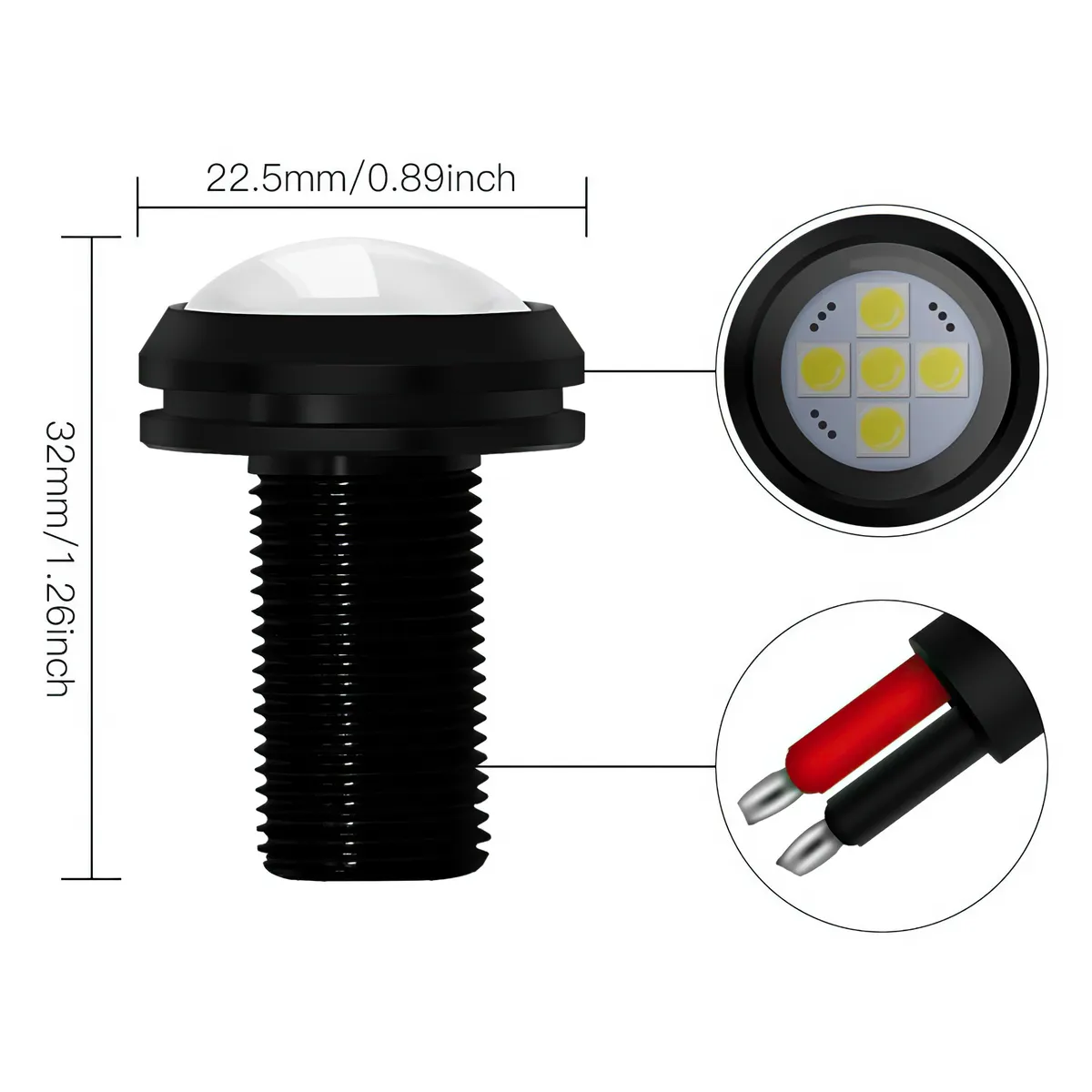 5410-004 - ORACLE 3W Universal Cree LED Billet Lights - Green product image
