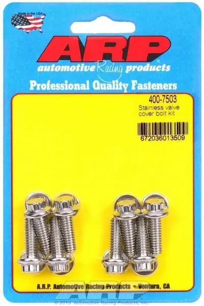 ARP Auto Racing S/S Valve Cover Bolt Kit 1/4in- 20 12pt. (8)