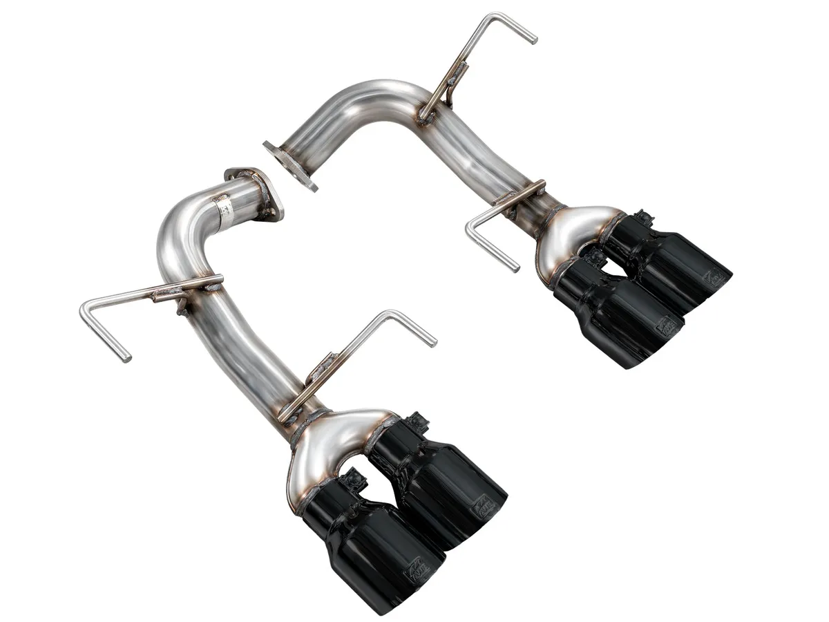 AWE Track Edition Axleback Exhaust for VB Subaru WRX - Diamond Black Tips 3020-43424 product image