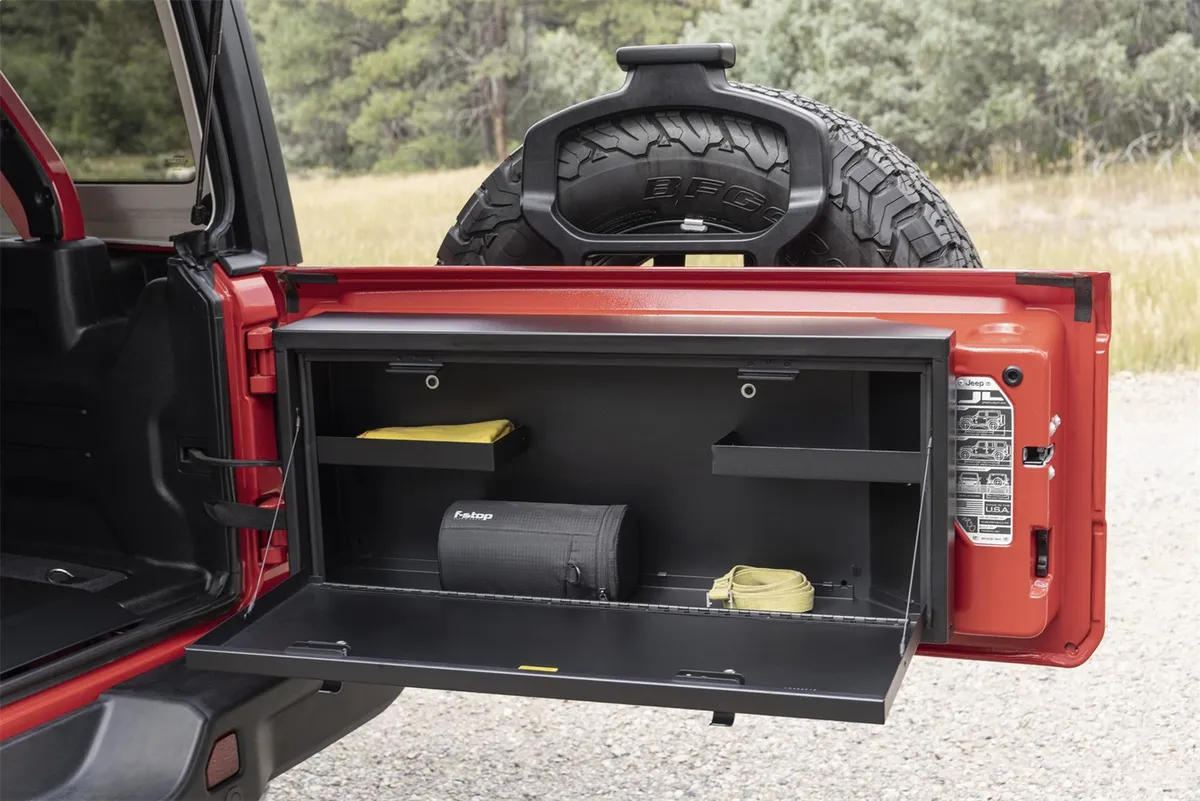 Tailgate Lockbox - '18-26 Wrangler JL (Standard Panel; Black) product image