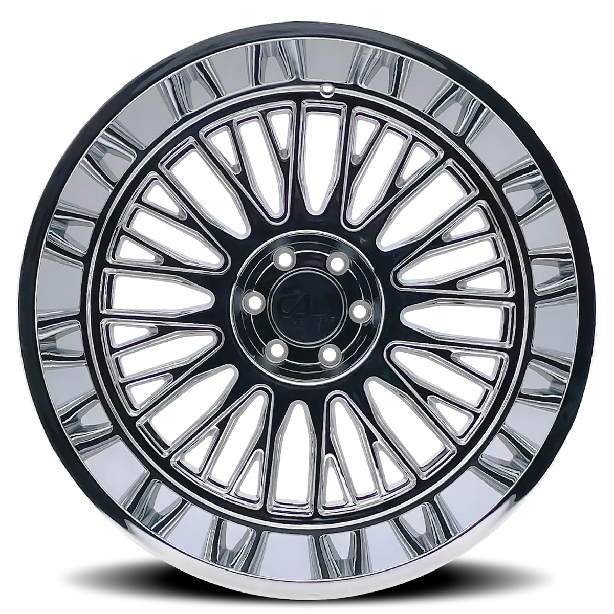 Cast Aluminum Wheels Vertex 9116 CH 24x14 Chrome 6 On 135 Bolt Pattern -76 Offset Cali Offroad Wheels product image