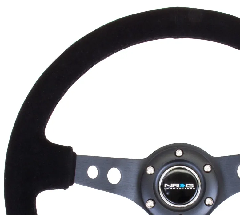 Steering Wheel 350mm 3in Dish Black Suede product image