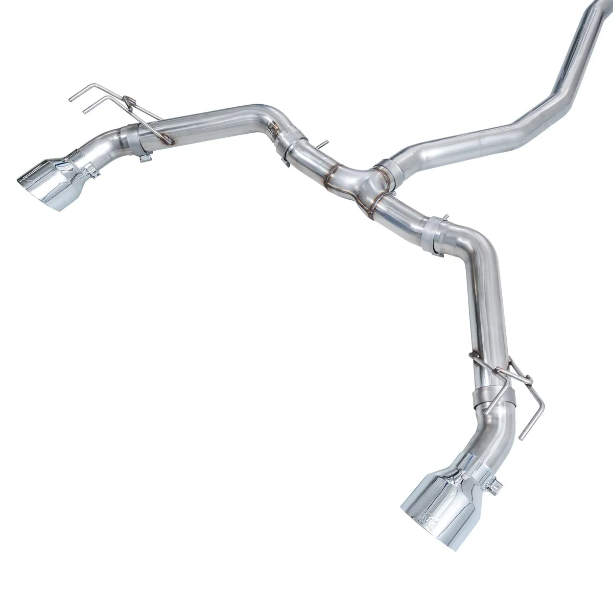 AWE Touring Edition Exhaust for FE1 Civic SiDE4 Acura Integra - Dual Chrome Silver Tips product image